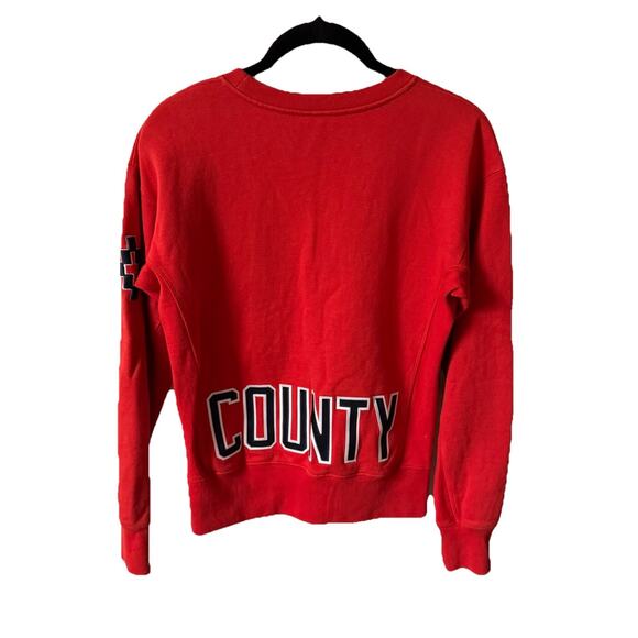Marcelo Burlon x MLB Red Sox Mens Small Sweatshirt Pullover Crewneck Red County - Picture 8 of 9